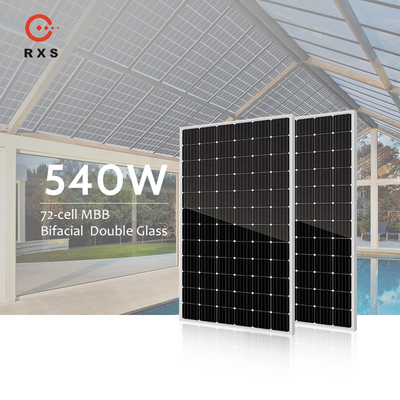 500w 단일결정 PV 모듈 전원 72 전지 550 와트 태양 전지판
