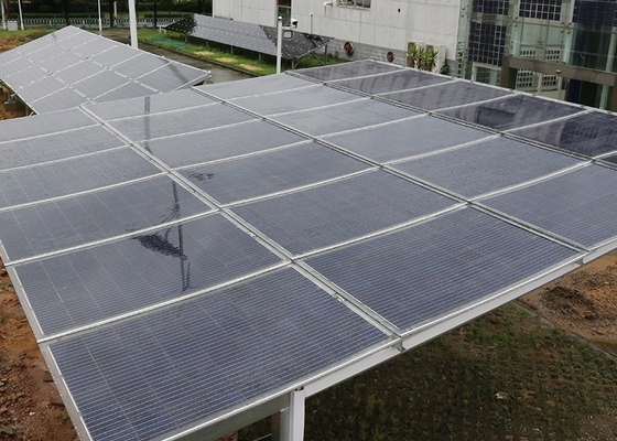 상가 건물을 위한 단일결정 이중 유리 PV 모듈 두 면이 있는 태양 전지판