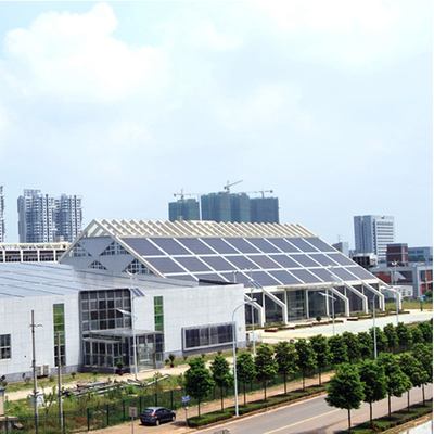 리스인 컬러 스틸 타일 지붕 두 면이 있는 태양 전지판 PERC 10MBB 등급 A 태양 전지판 시스템