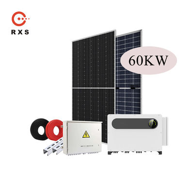 그리드 하이브리드 솔라 시스템 60KW 100KW 1MW에 태양 에너지 저장을 완료하세요