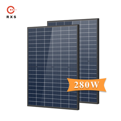 275W 코팅된 유리를 청소하는 폴리 태양 전지 다결정질 PV 모듈 투명한 유형 듀얼 본인