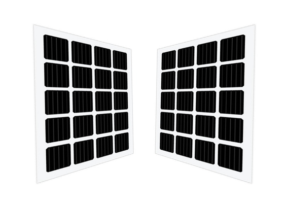 지붕을 위한 코팅된 유리를 청소하는 단일결정 두 면이 있는 BIPV 태양 전지판 본인